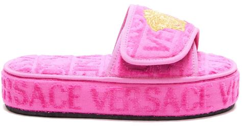 pink versace slippers|versace slippers for women.